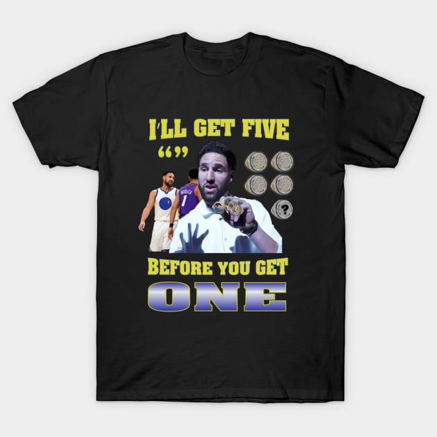 Klay Thompson Vintage Taunt Design T-Shirt by rattraptees